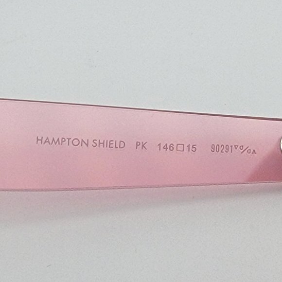 Garrett Leight Hampton Shield Crystal Pink Frame and Lens Sunglasses w/ Case main image 7
